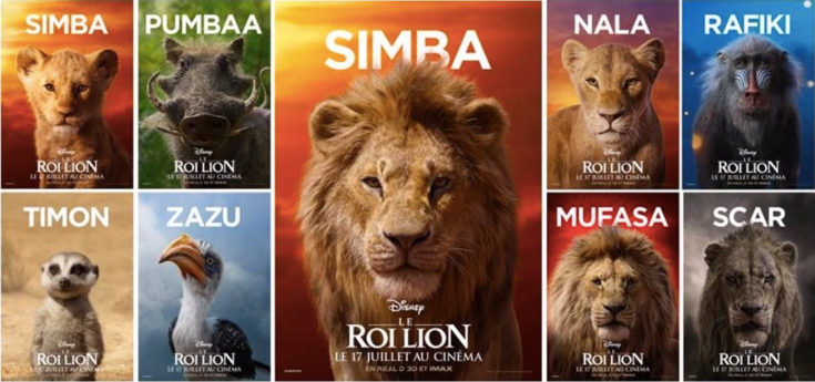 Characters Lion King